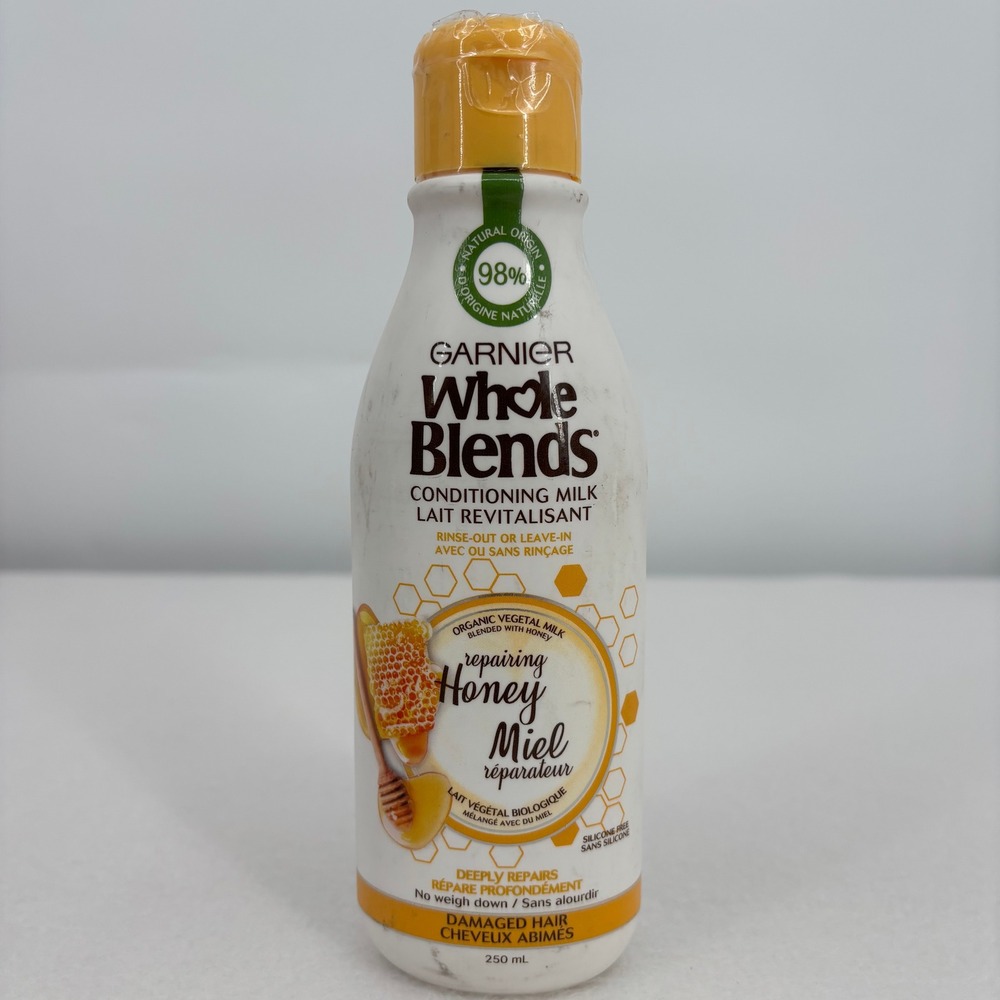 Garnier Whole Blends Repairing Honey Conditioning Milk 250mL Damaged Hair Care